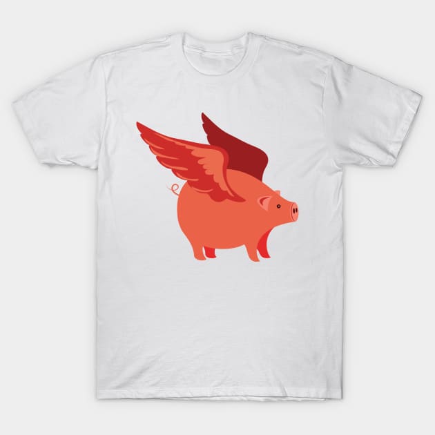 When Pigs Fly.... T-Shirt by SWON Design